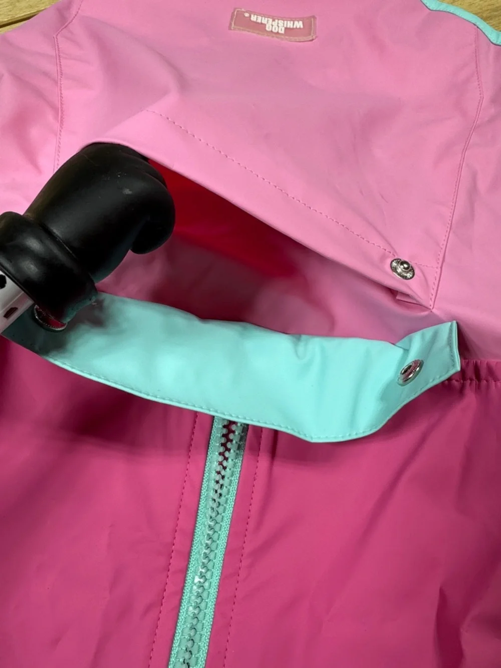 Dog Rain‎ Jacket Hooded Waterproof Vest in Pink and Light Blue